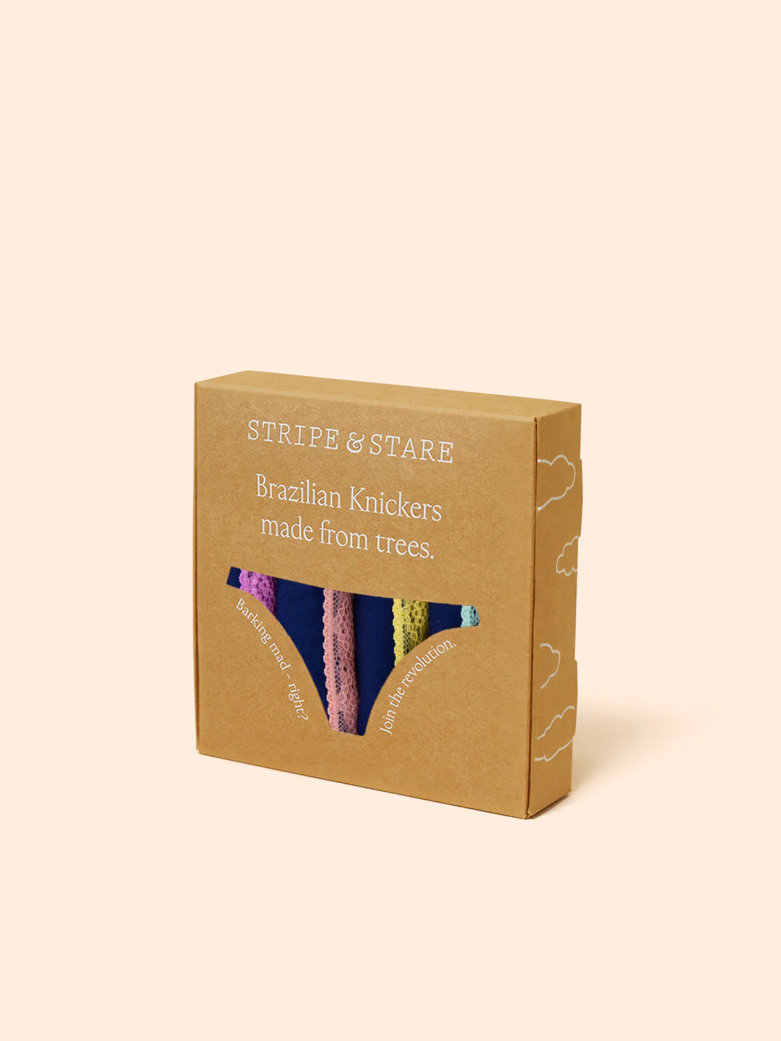 Brazilian Knicker Four Pack - Navy Pastels - Image 8
