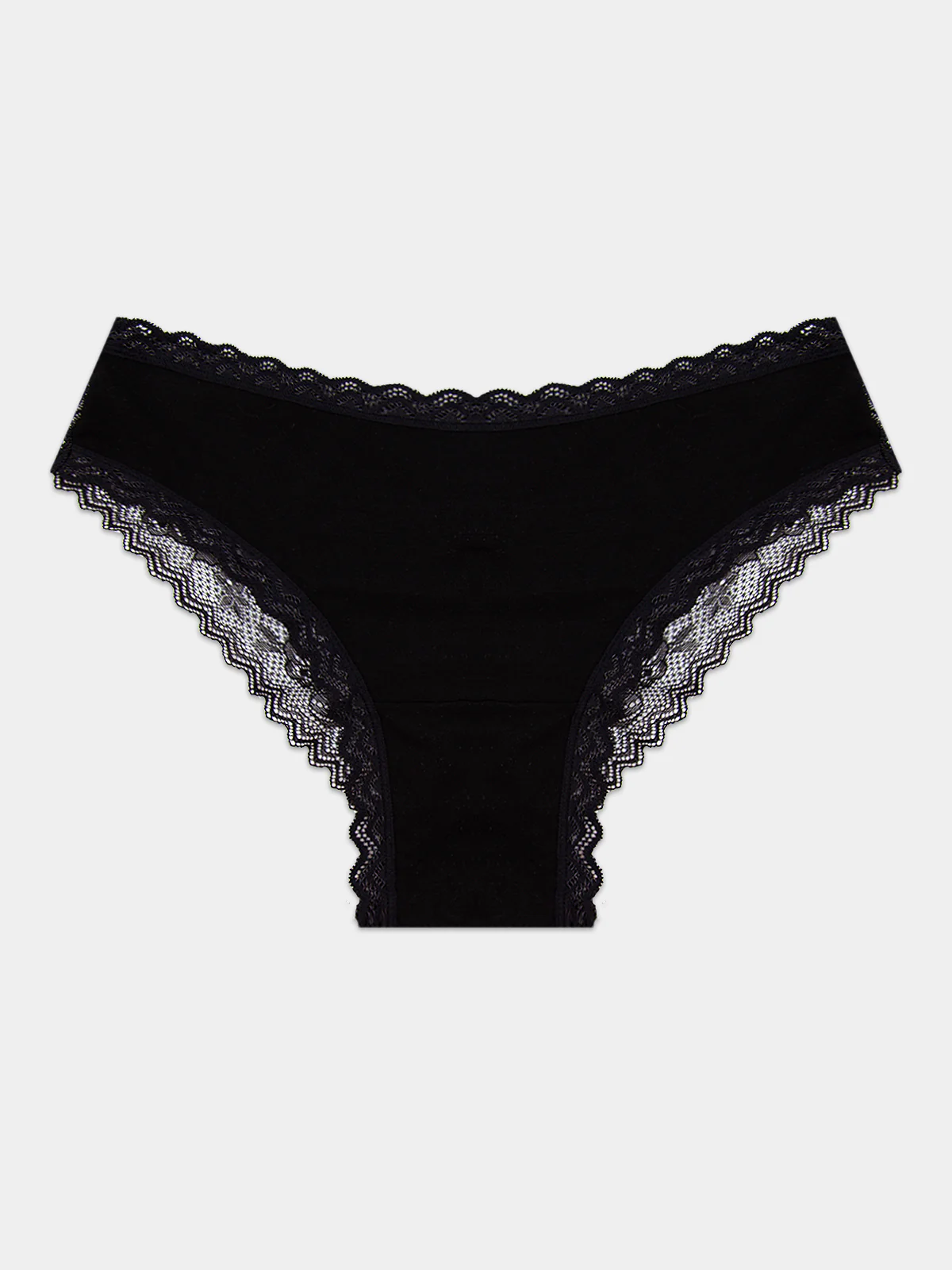 Eco Lace Brazilian Knicker - Black - Image 8