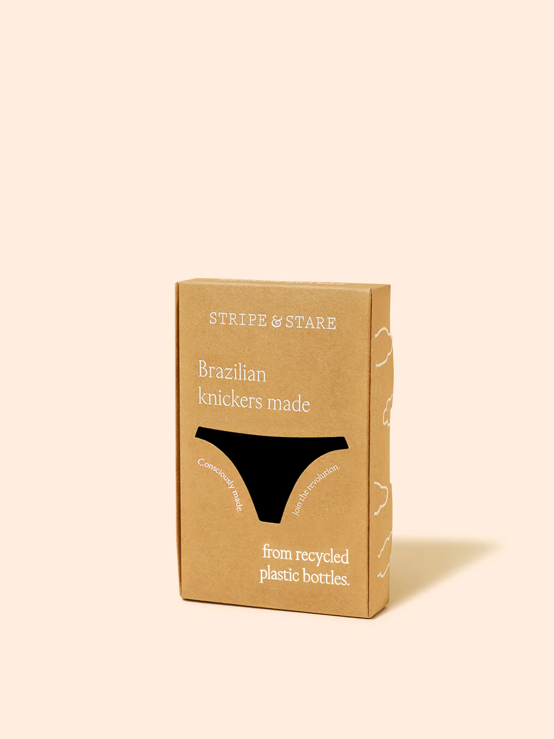 Eco Lace Brazilian Knicker - Black - Image 9