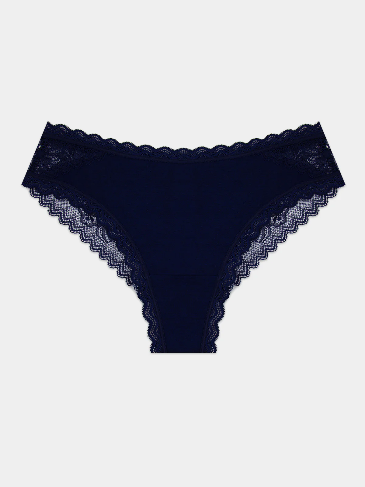 Eco Lace Brazilian Knicker - Navy - Image 8
