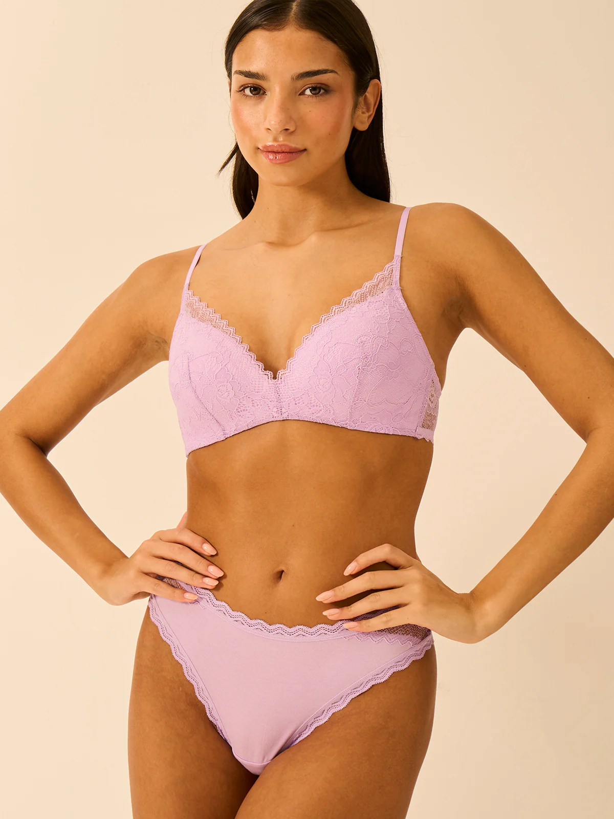 Eco Lace Demi Bra - Lavender Haze - Image 5