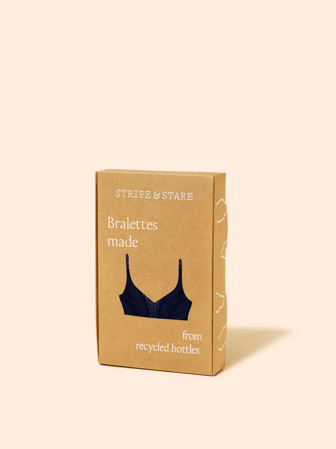 Eco Lace Double Layer Plunge Bra - Navy - Image 6