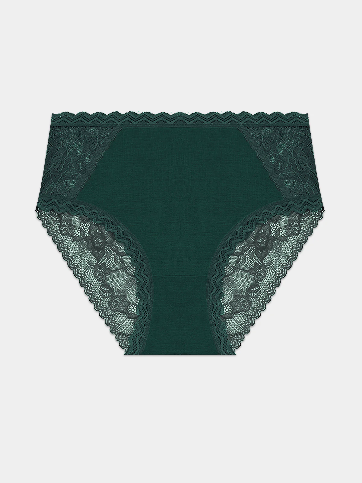 Eco Lace High Rise Knicker - Alpine Green - Image 9