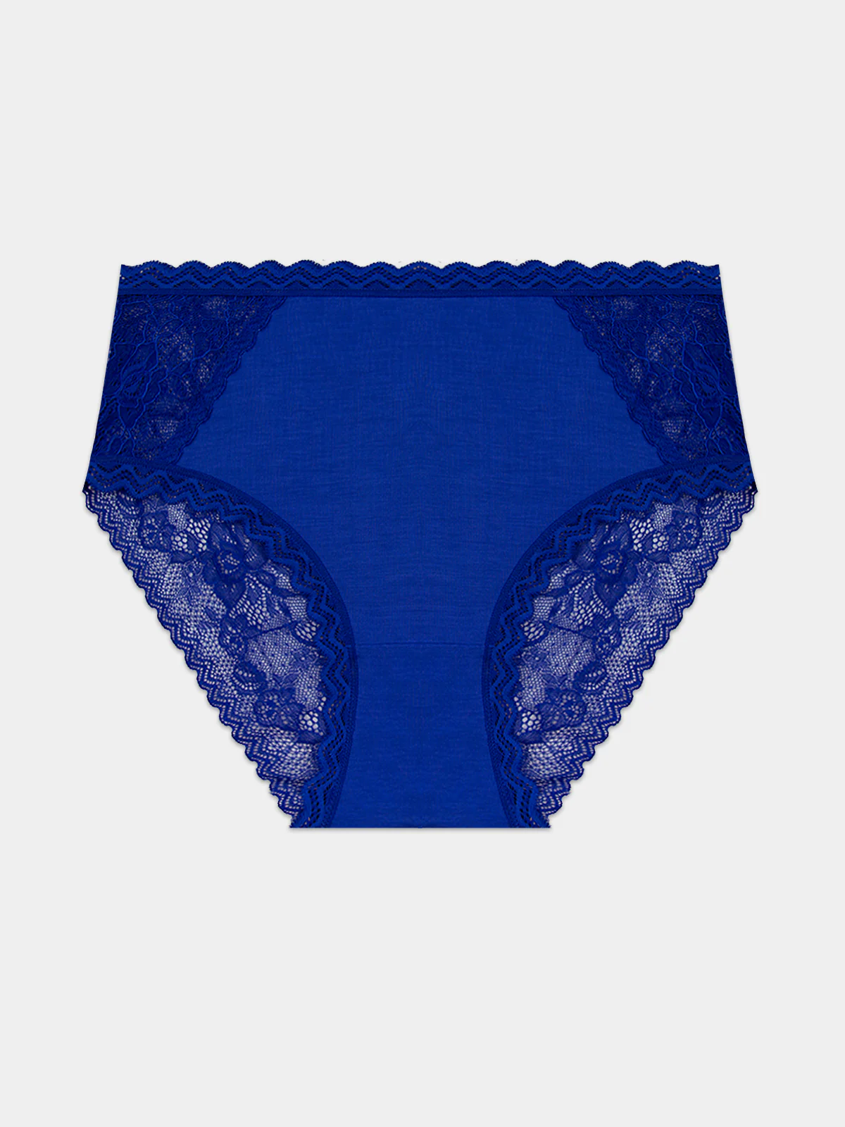 Eco Lace High Rise Knicker - Azure Blue - Image 9