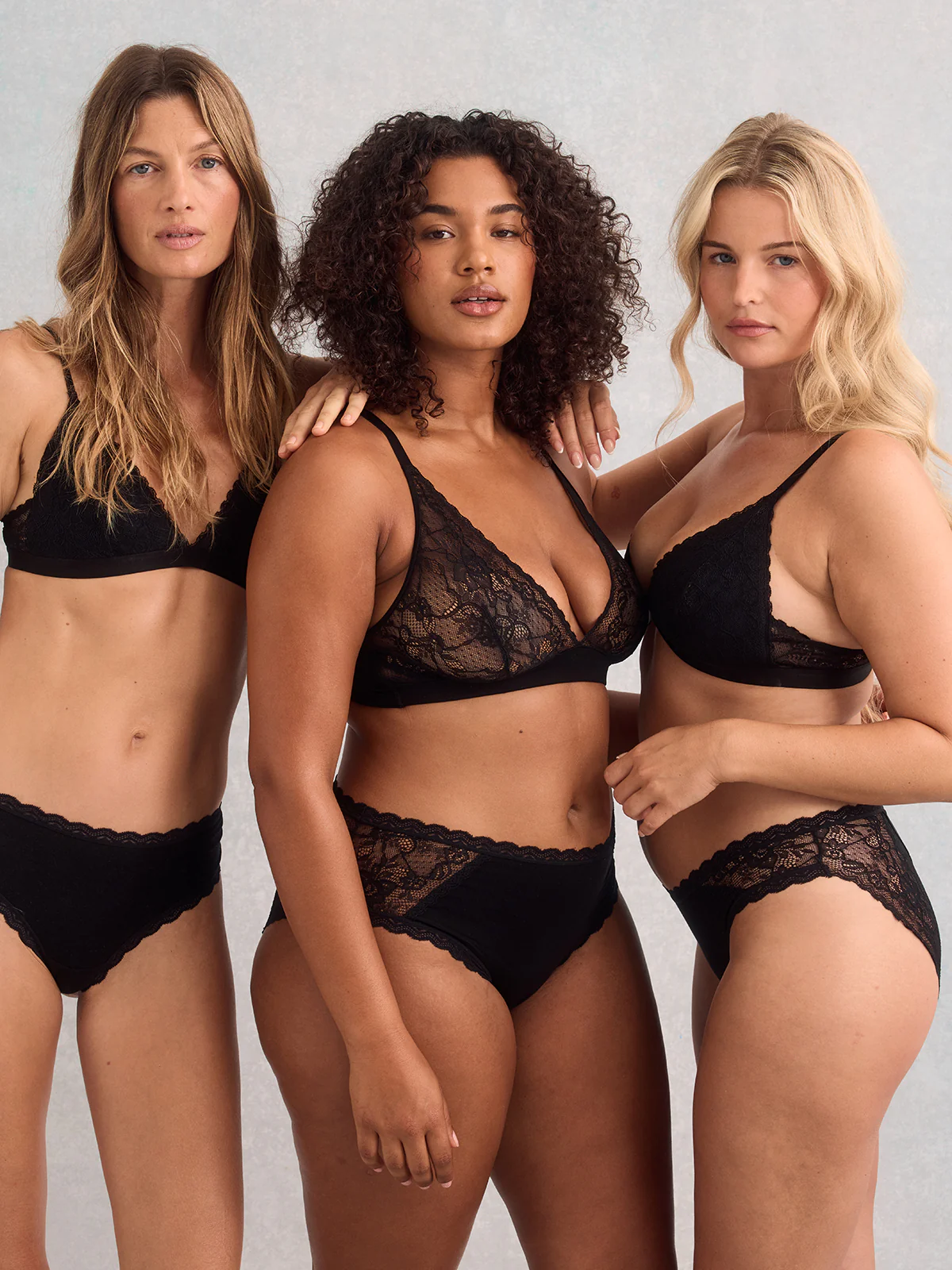 Eco Lace Triangle Bra - Black - Image 10