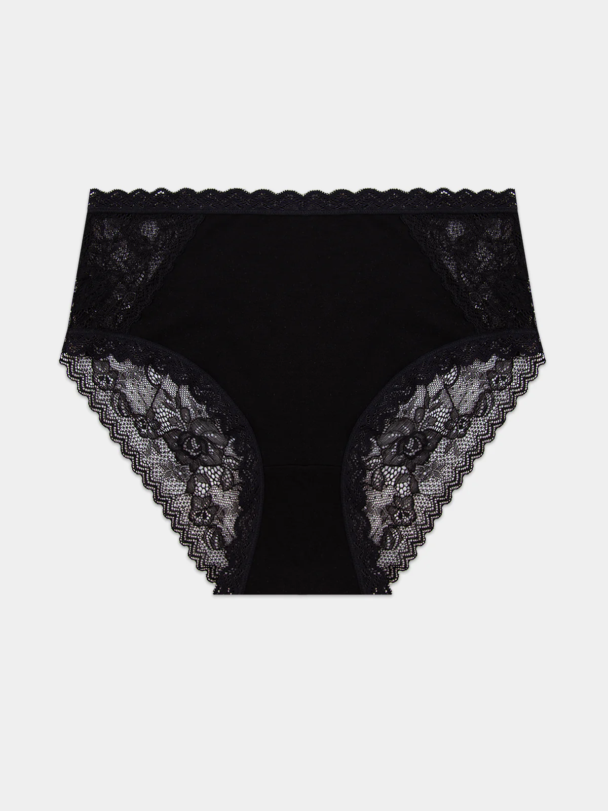 Eco Lace High Rise Knicker - Black - Image 8