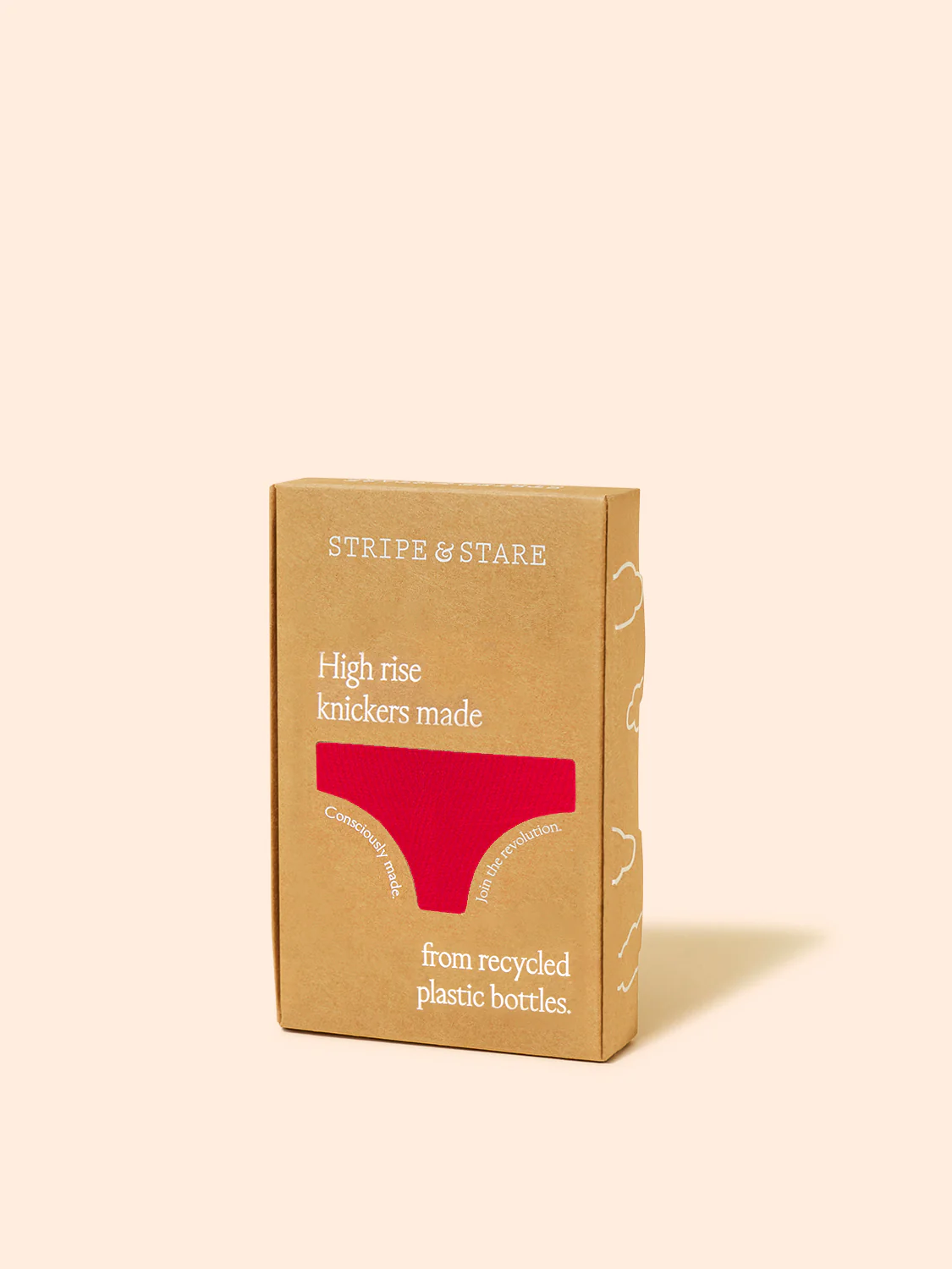 Eco Lace High Rise Knicker - Lipstick Red - Image 11