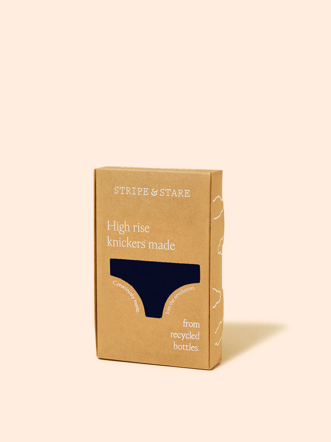 Eco Lace High Rise Knicker - Navy - Image 7