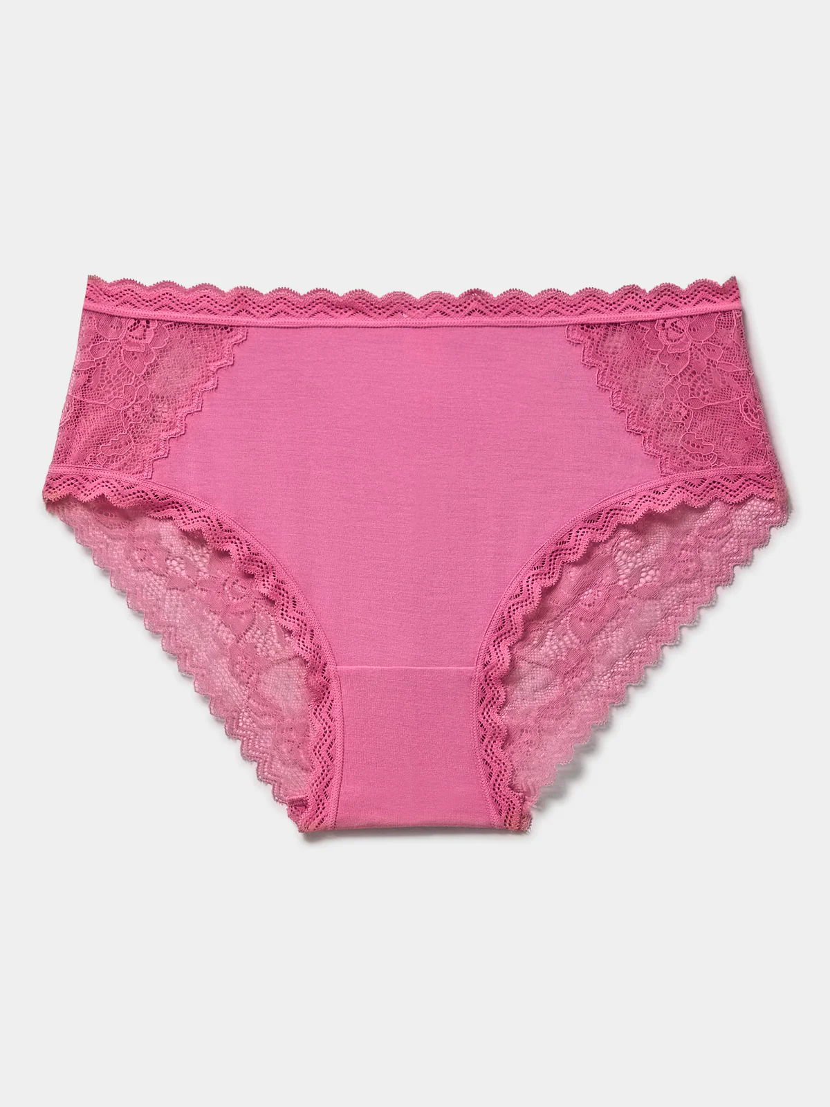 Eco Lace High Rise Knicker - Pink Cosmos - Image 5