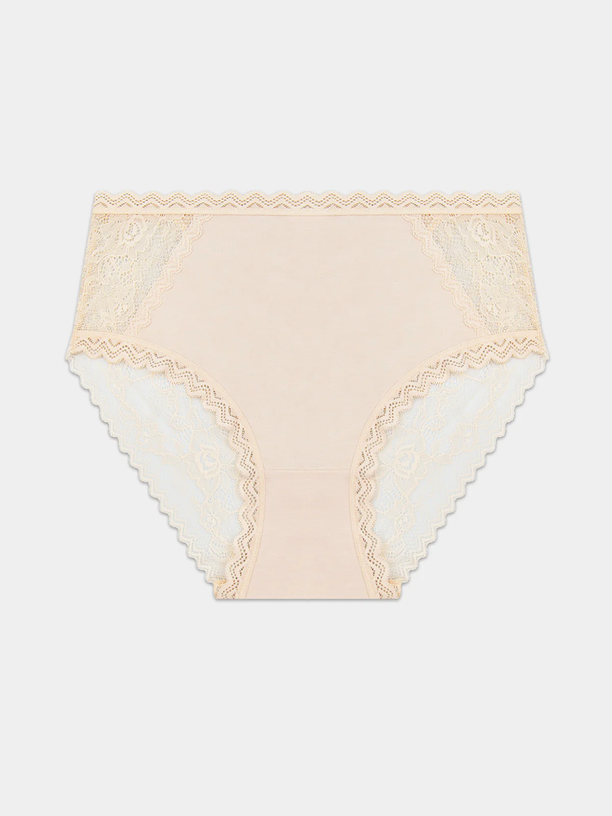 Eco Lace High Rise Knicker - Sand - Image 8