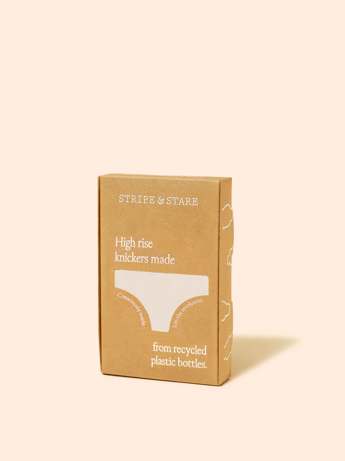 Eco Lace High Rise Knicker - Sand - Image 9