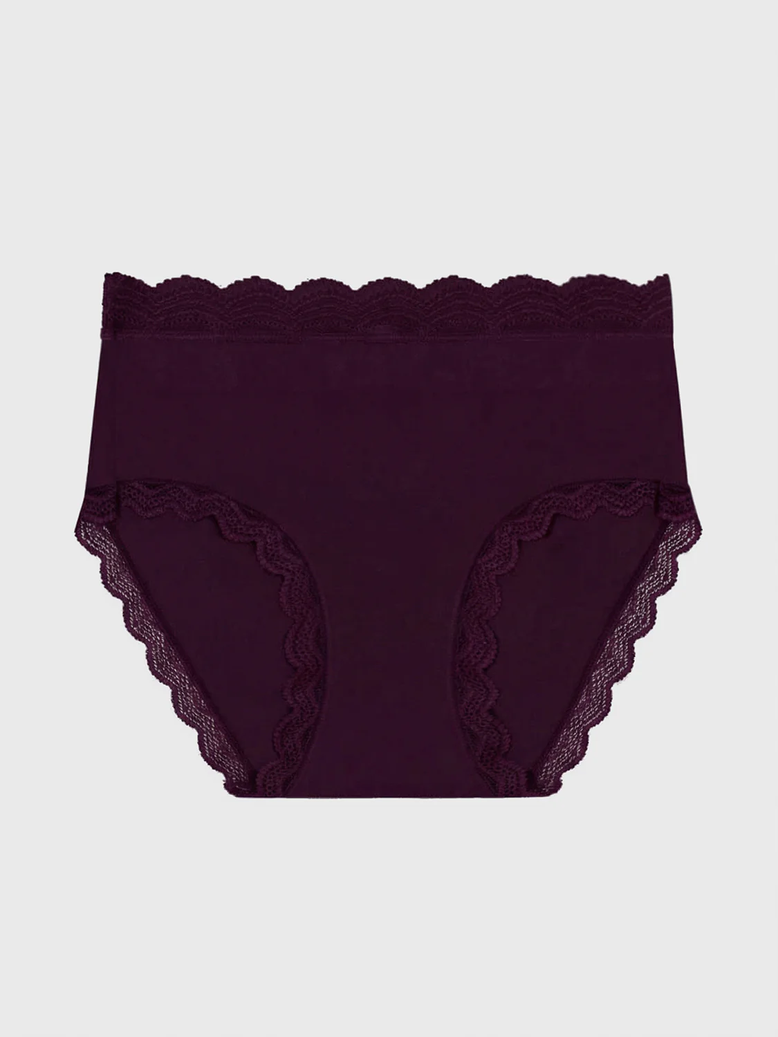 High Rise Knicker - Black Cherry - Image 4