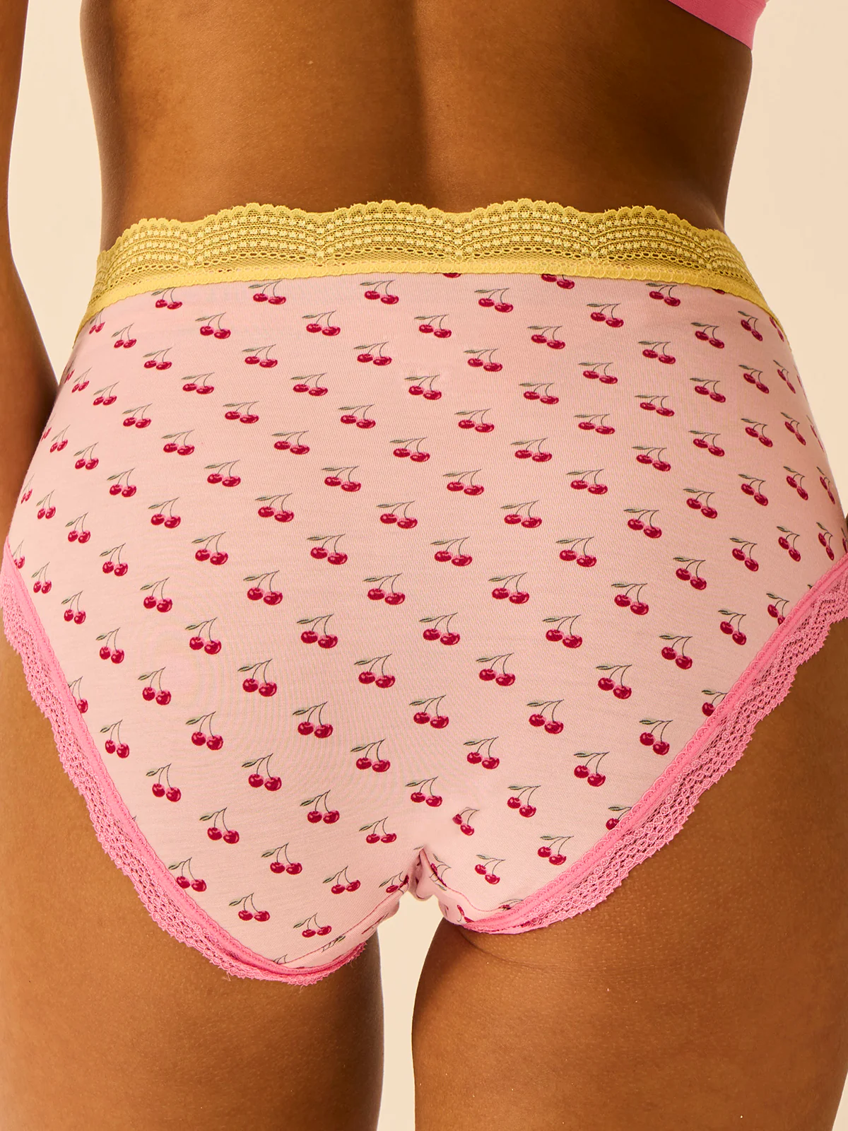 High Rise Knicker - Cherry Baby