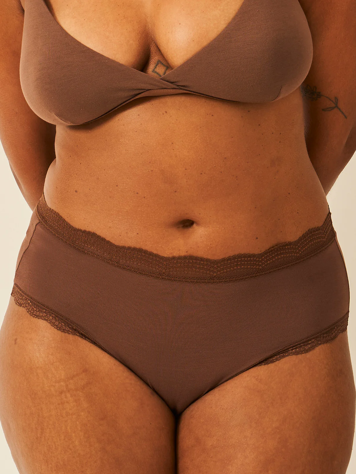 High Rise Knicker - Chocolate - Image 10