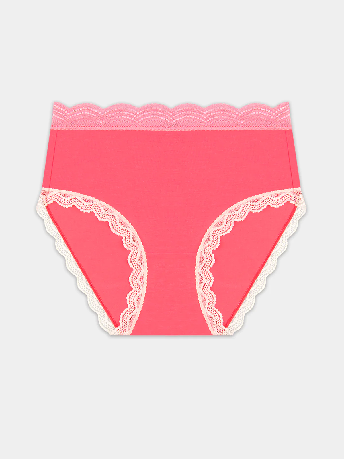 High Rise Knicker - Coral Paradise and Buttercream - Image 6