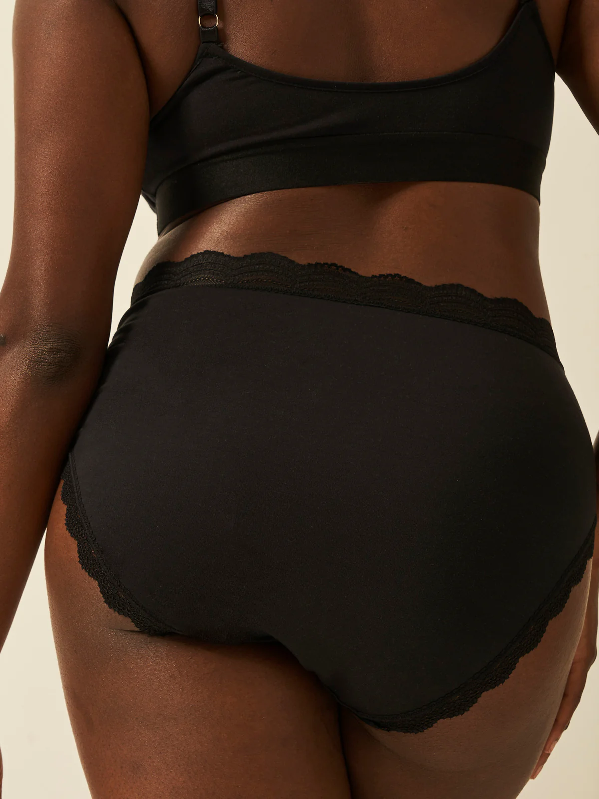 High Rise Knicker Four Pack - Black - Image 5