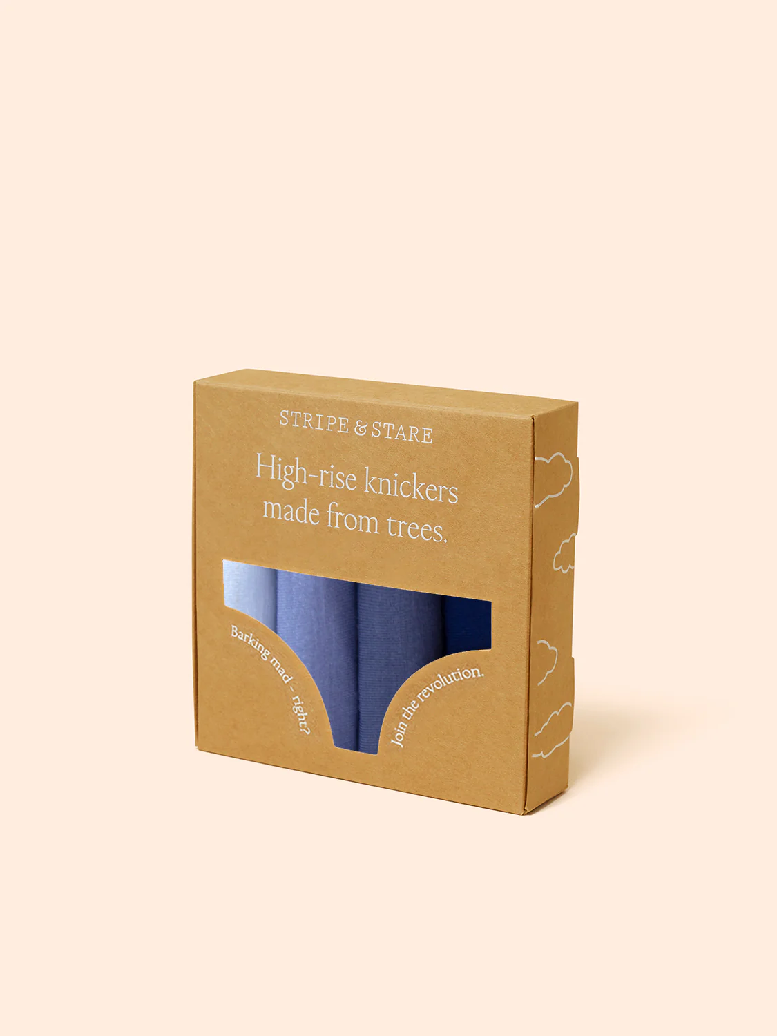 High Rise Knicker Four Pack - Denim Blues - Image 8