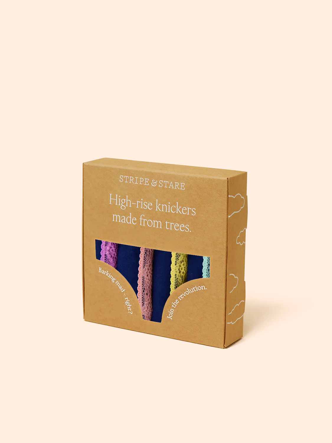 High Rise Knicker Four Pack - Navy Pastels - Image 8