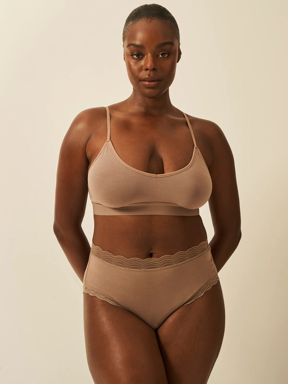 High Rise Knicker Four Pack - Taupe - Image 5