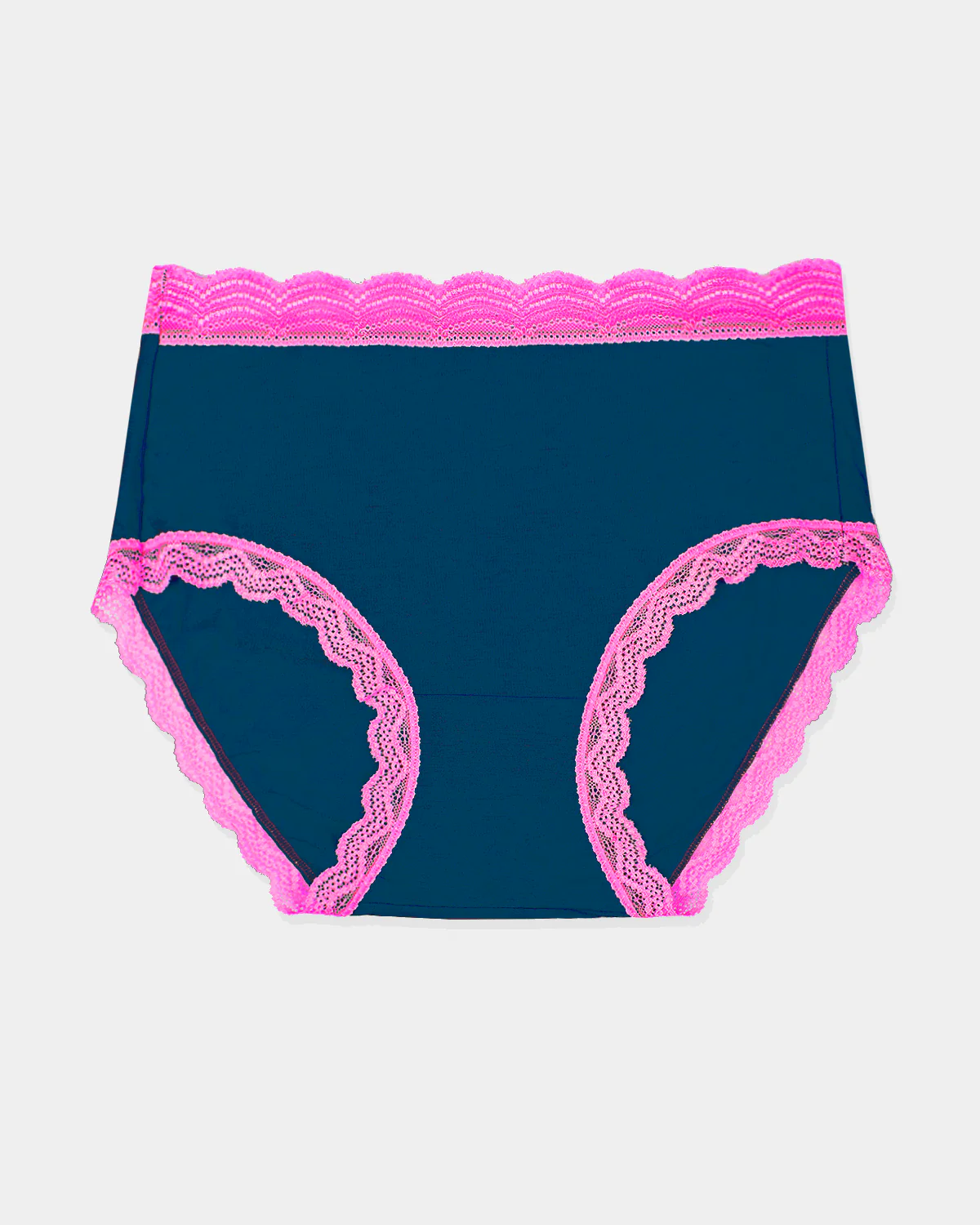 High Rise Knicker - Midnight Neon Pink - Image 12