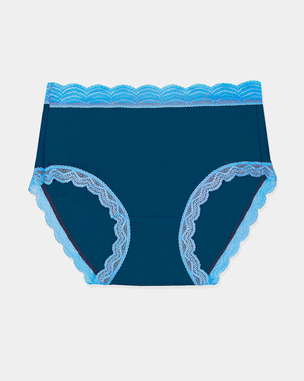 High Rise Knicker - Midnight Neon Blue - Image 8