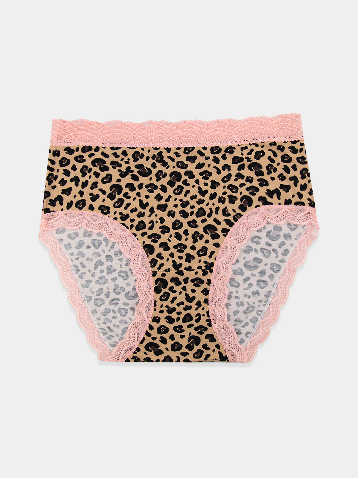 High Rise Knicker - Peach Latte Leopard - Image 5