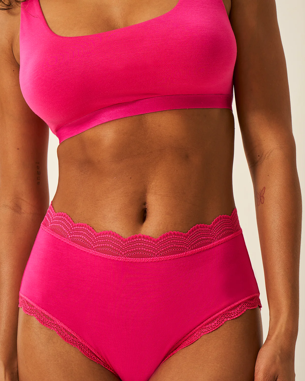 High Rise Knicker - Raspberry - Image 6