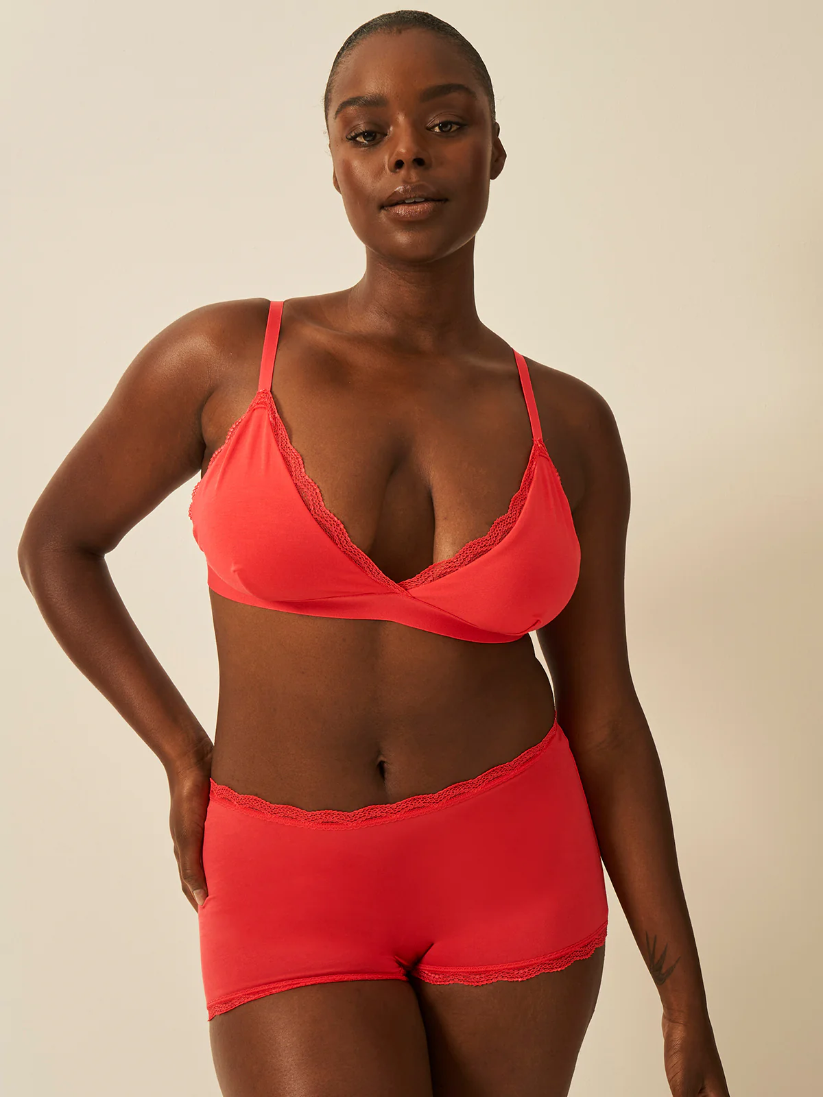 Lace Bralette - Hibiscus - Image 4