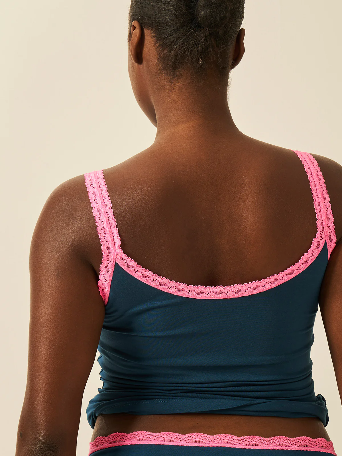 Lace Cami - Midnight Neon Pink - Image 9