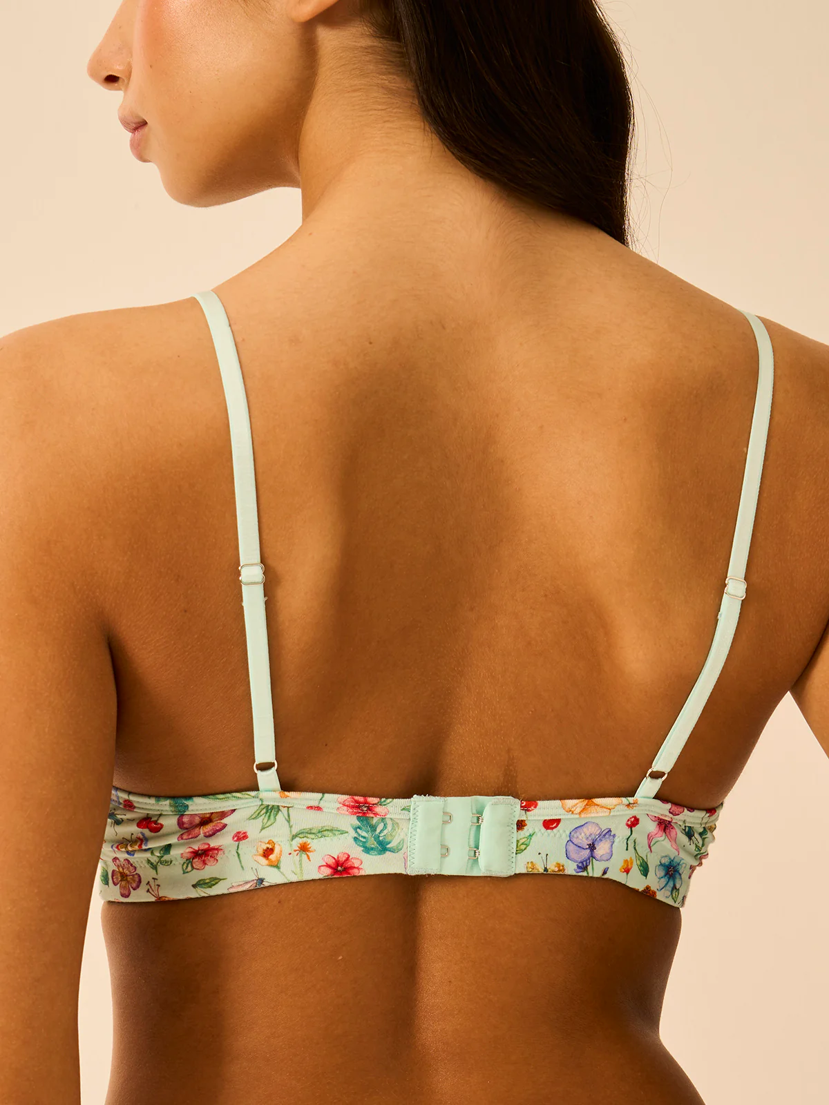 Lace Plunge Bra - Ethereal Wildflowers - Image 2