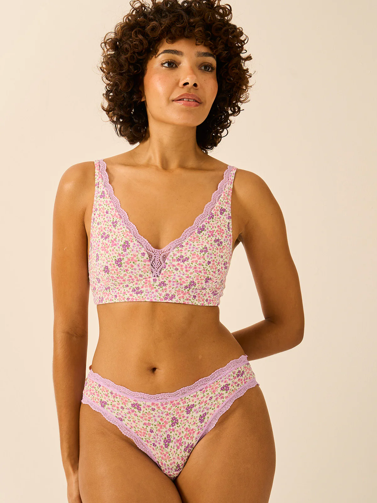 Lace Plunge Bra - Lavender Haze - Image 6