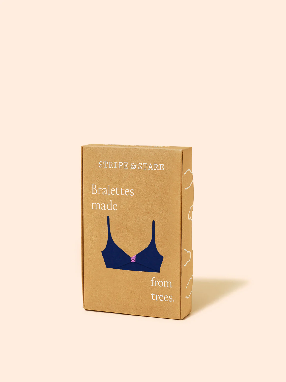Lace Plunge Bra - Navy & Sweet Violet - Image 6