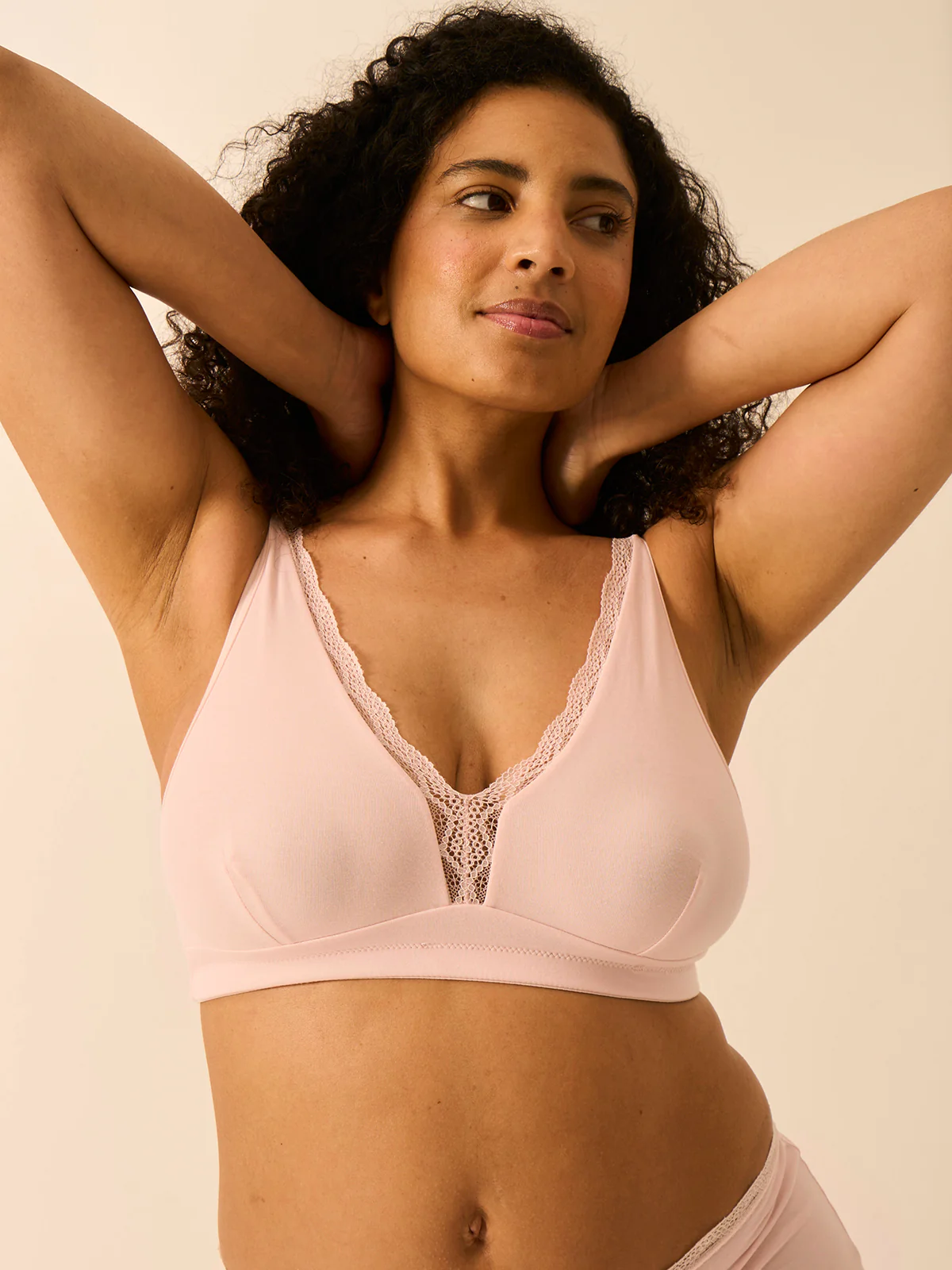 Lace Plunge Bra - Pink-a-boo - Image 5