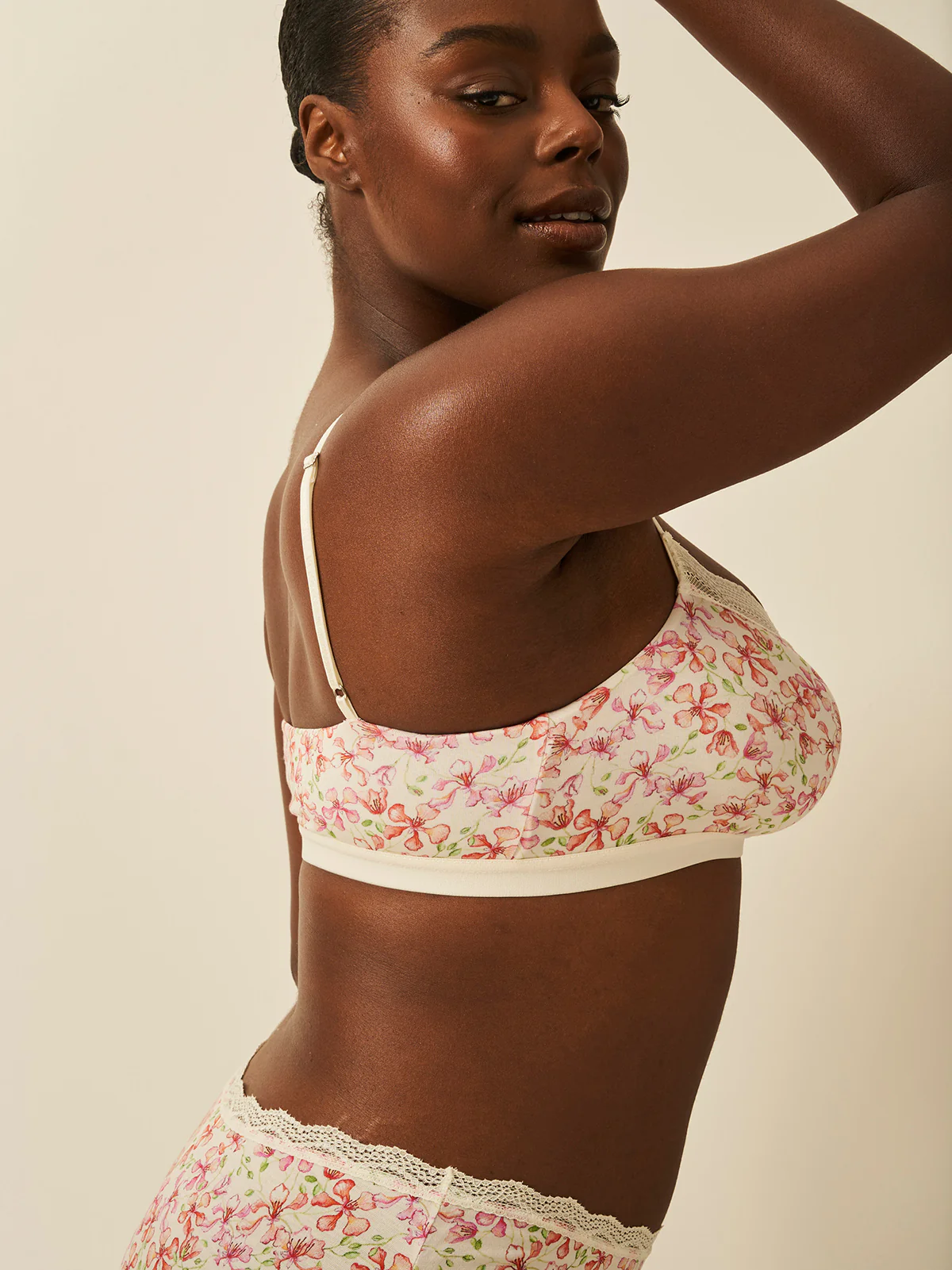 Lace Square Bra - Antique Floral - Image 4