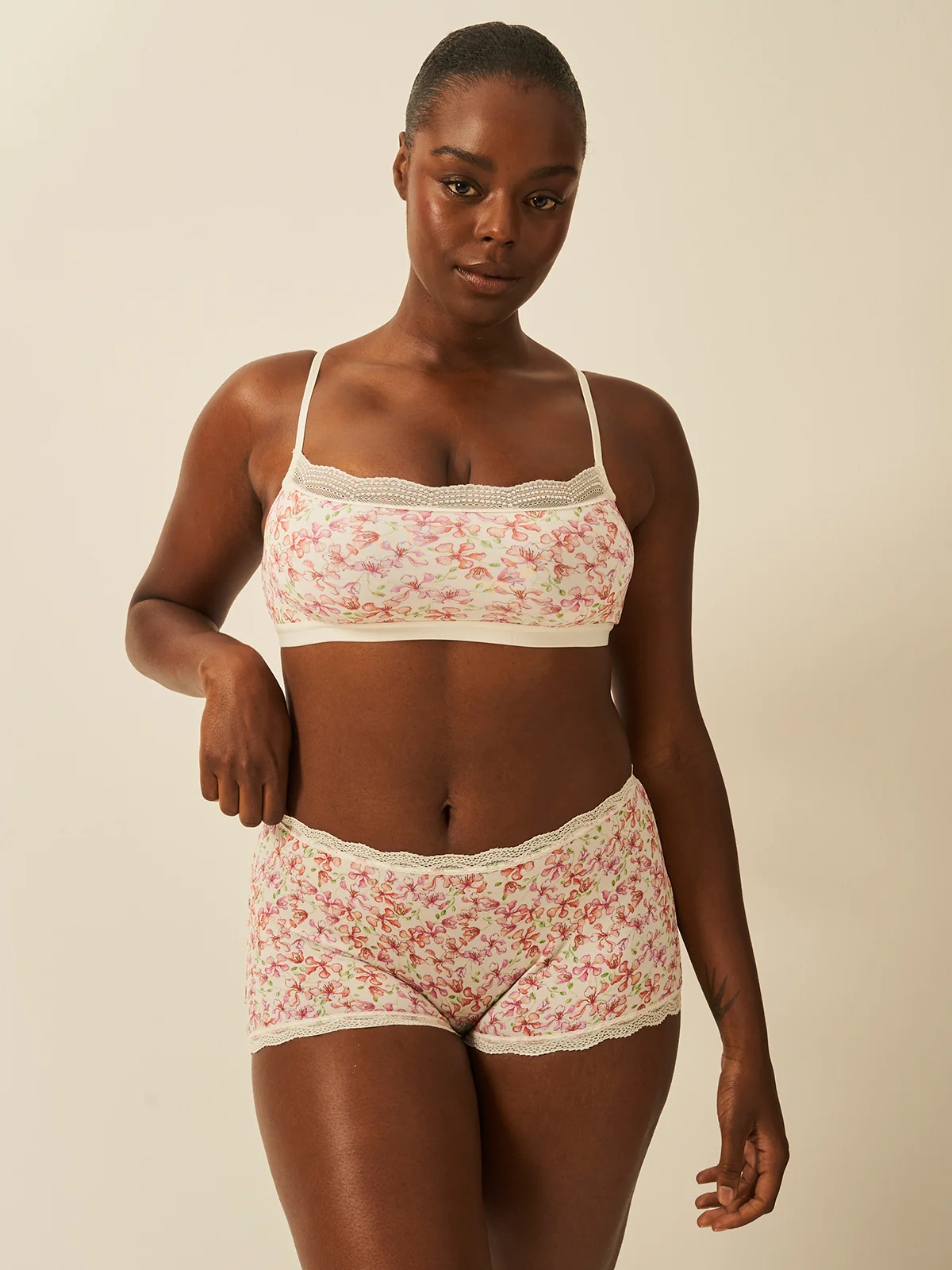 Lace Square Bra - Antique Floral - Image 5