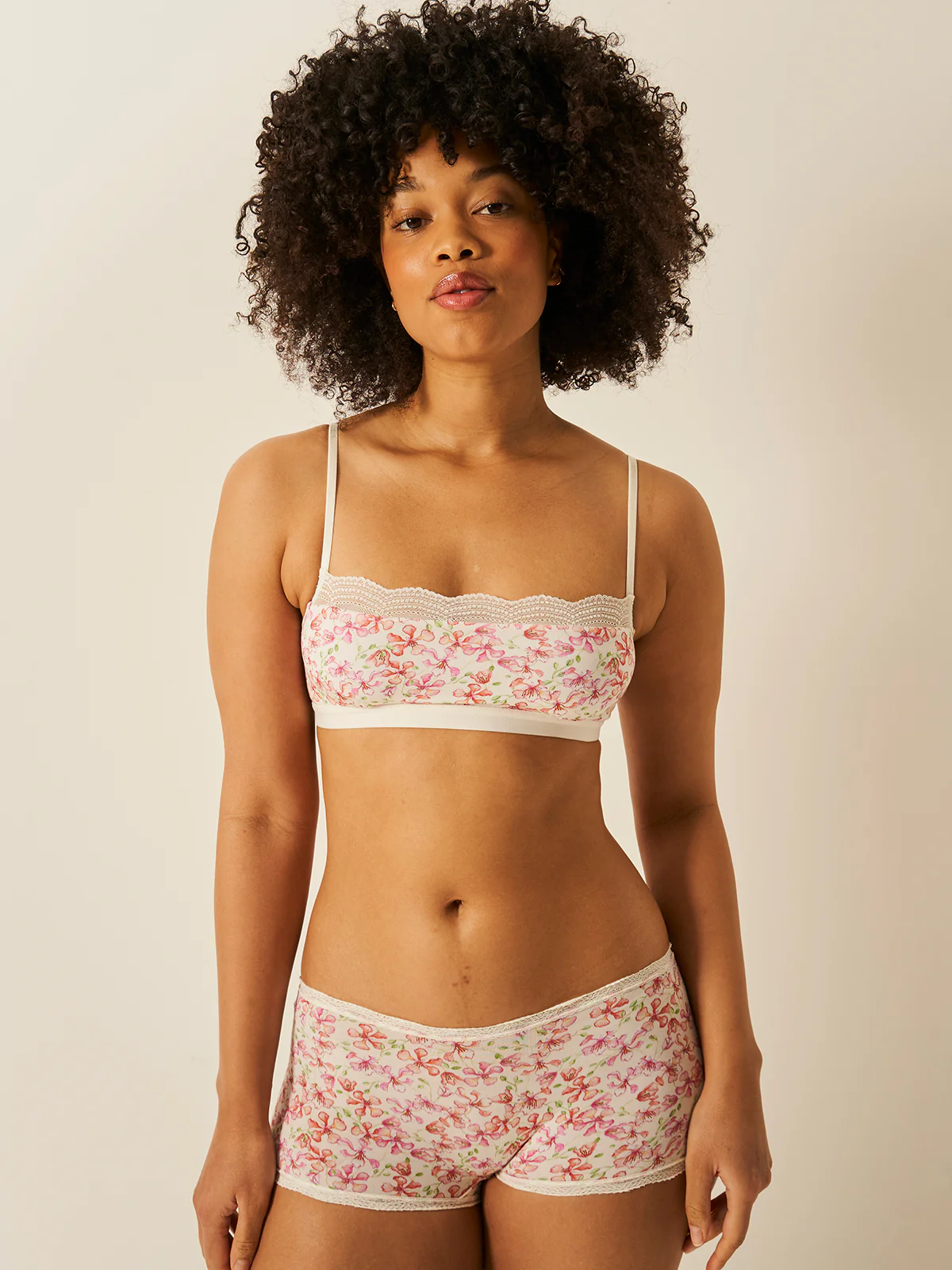 Lace Square Bra - Antique Floral - Image 8