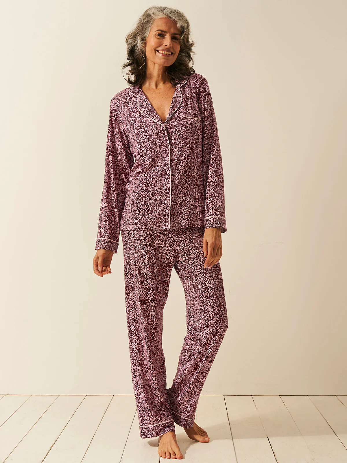 Long Pyjama Set - Arts Floral - Image 7