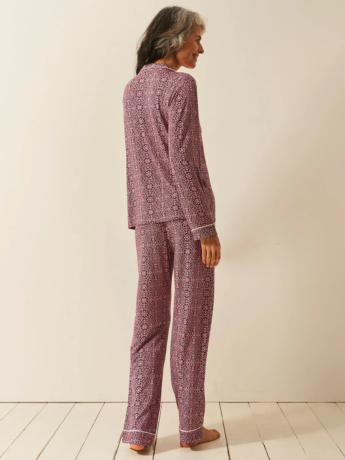 Long Pyjama Set - Arts Floral - Image 8