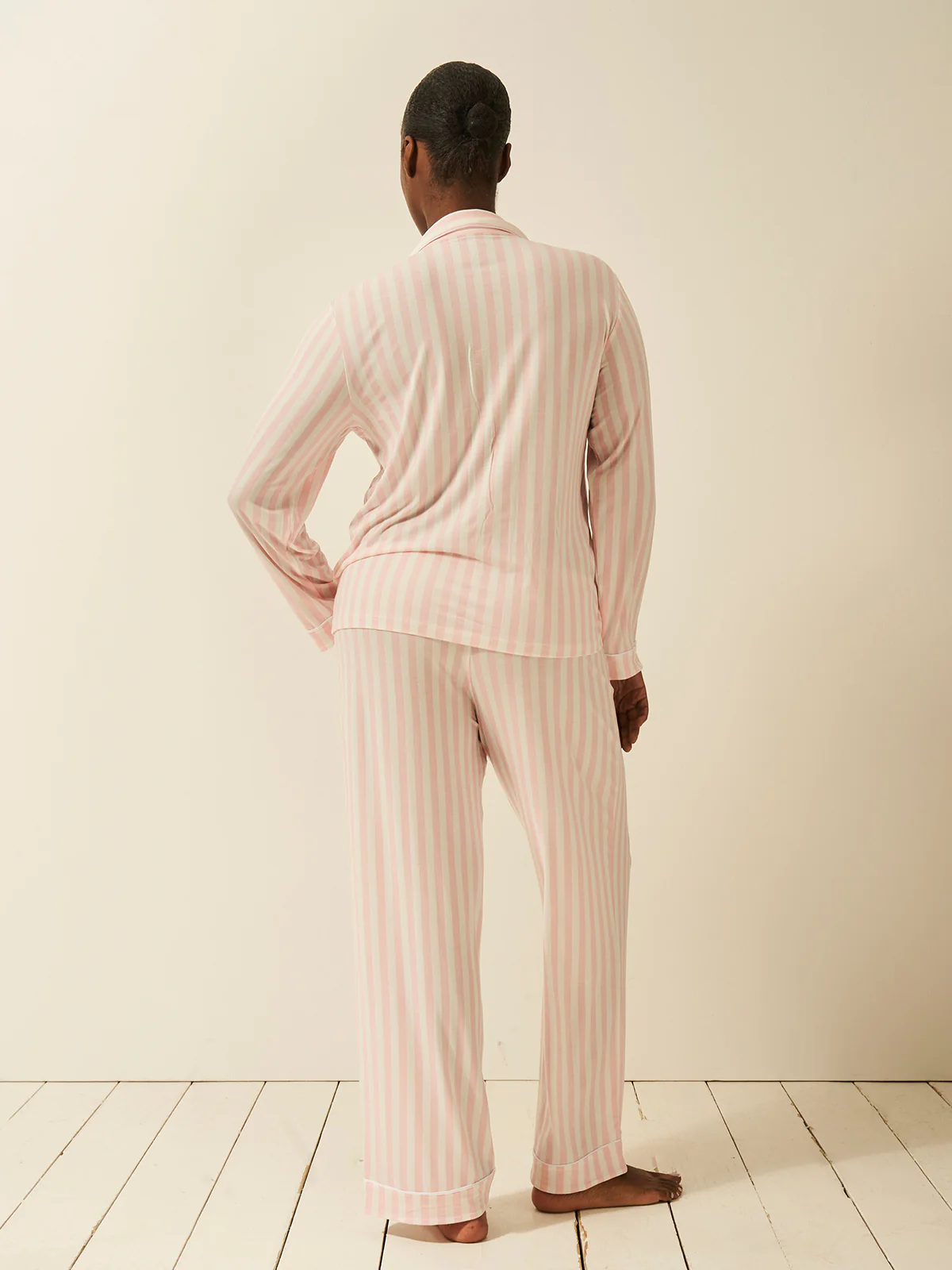 Long Pyjama Set - Candy Pink Stripe - Image 3