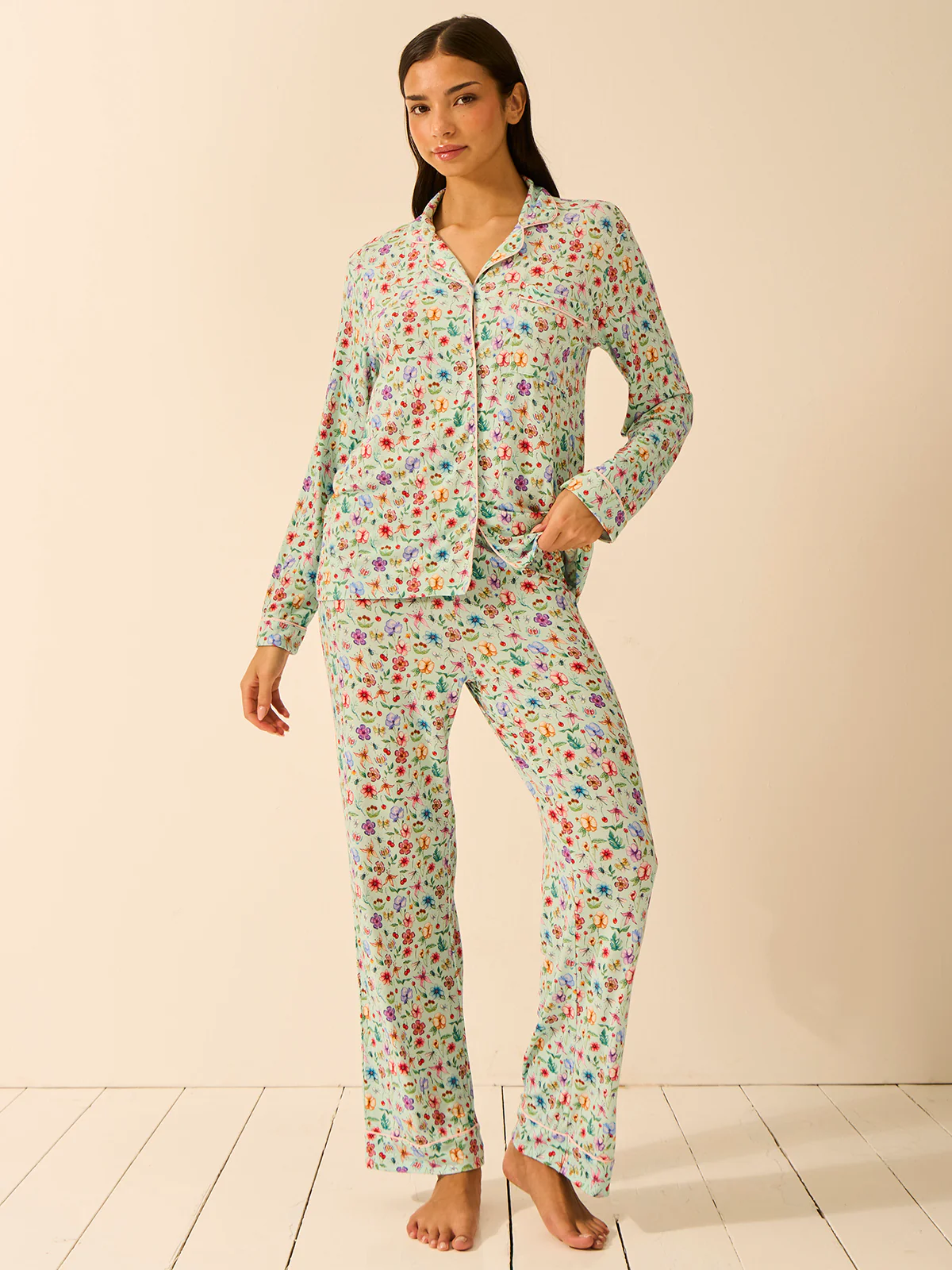 Long Pyjama Set - Ethereal Wildflowers - Image 3