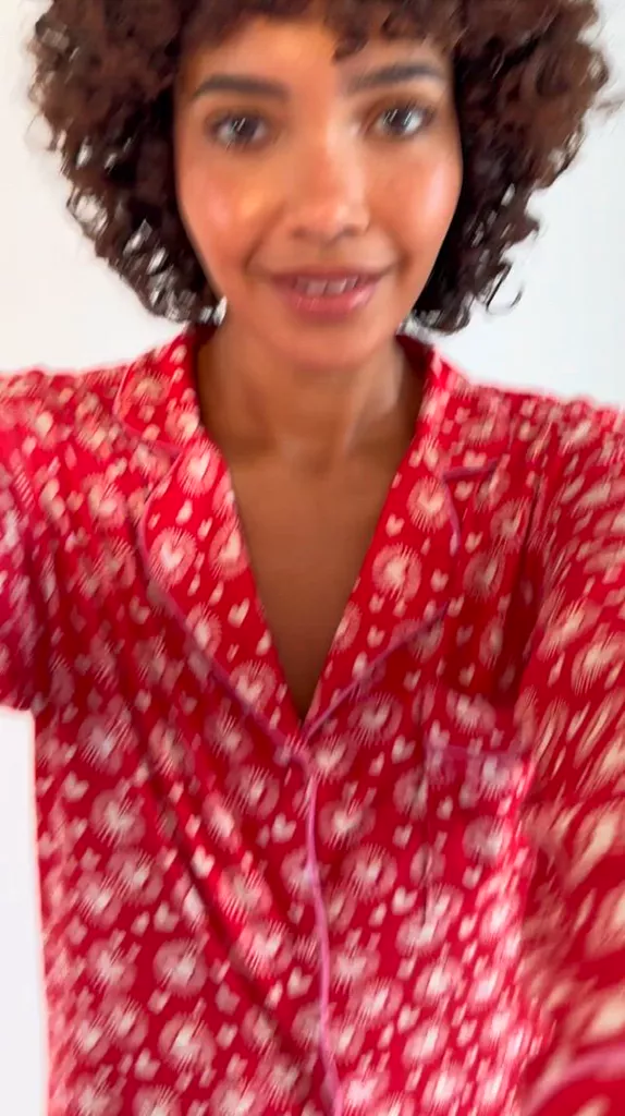 Long Pyjama Set - Hearts on Fire - Image 2