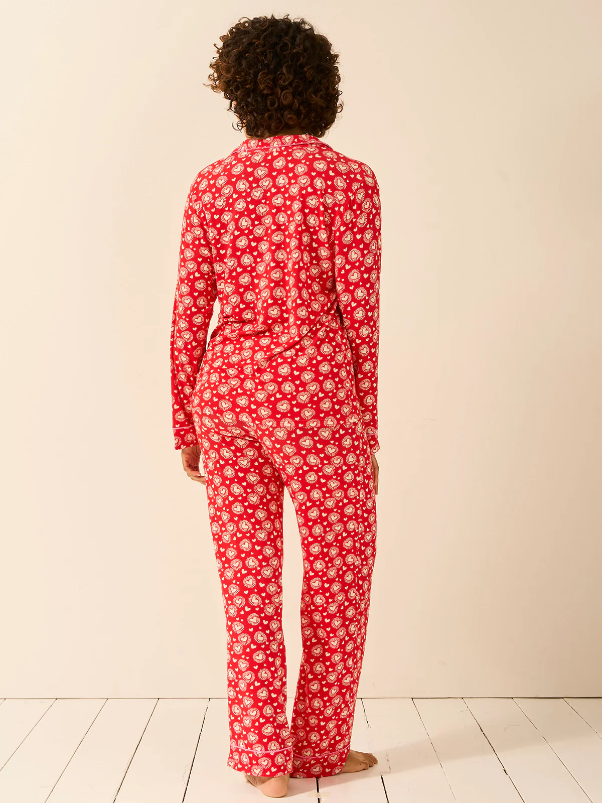 Long Pyjama Set - Hearts on Fire - Image 5