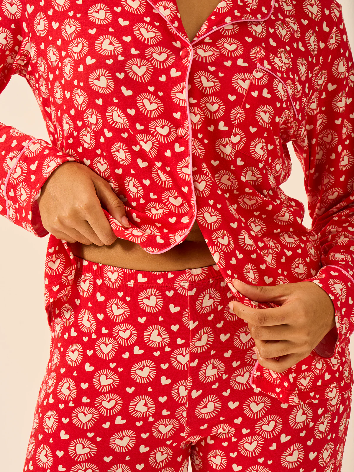 Long Pyjama Set - Hearts on Fire - Image 6