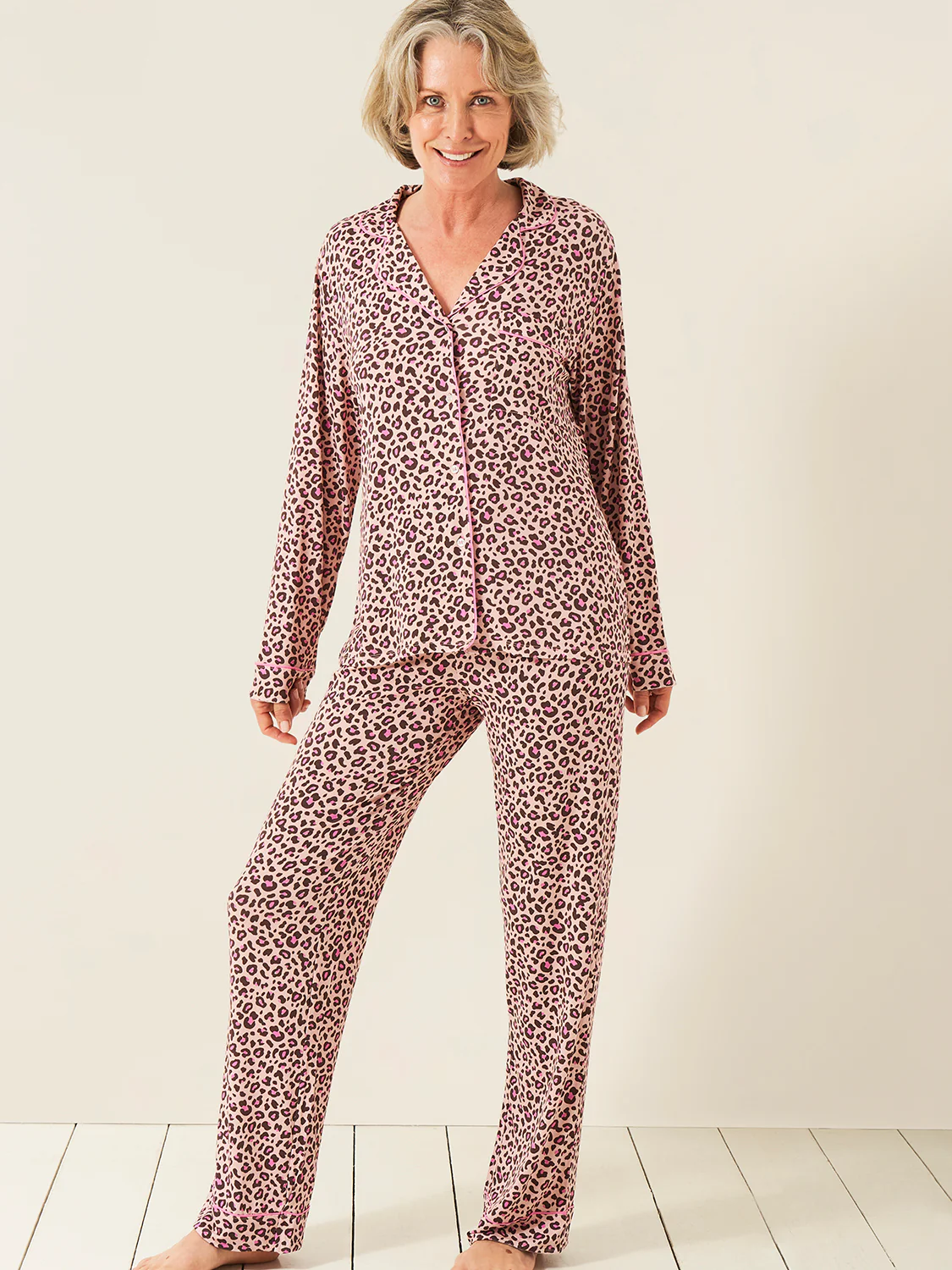 Long Pyjama Set - Liquorice Leopard - Image 10