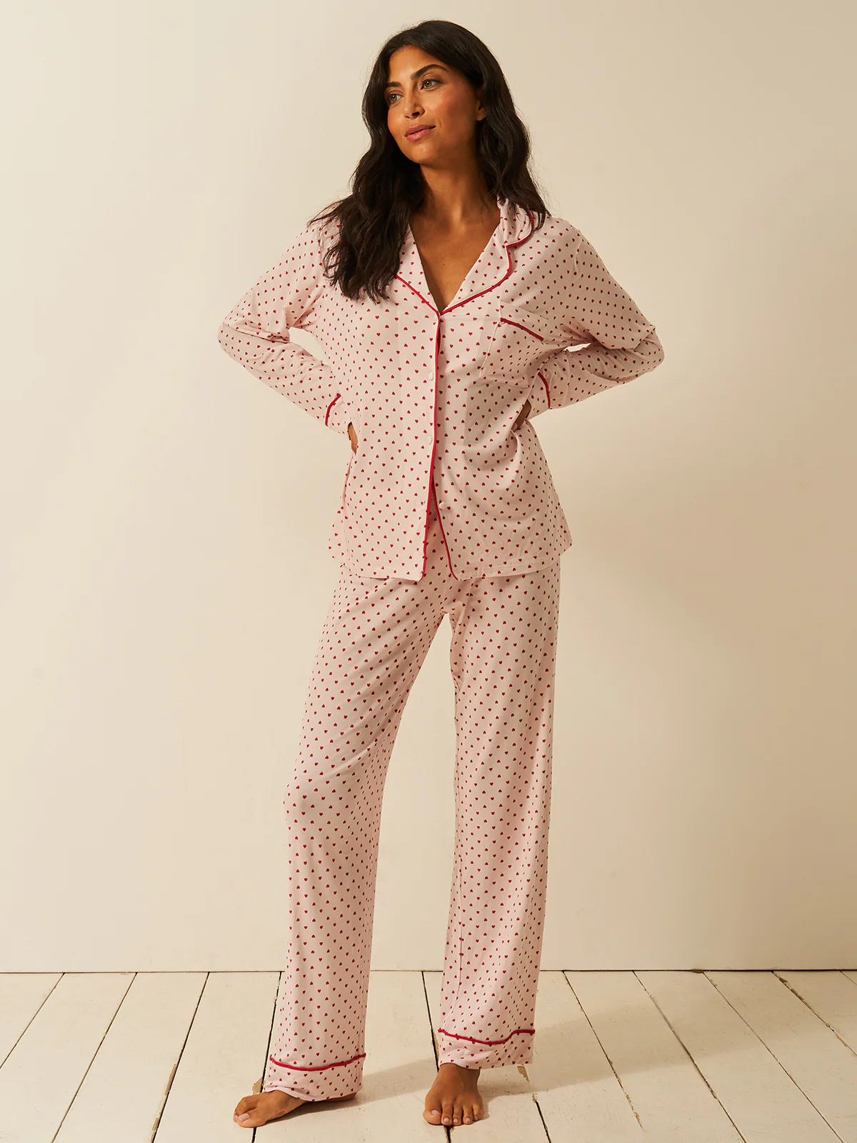 Long Pyjama Set - Mini Heart - Image 2