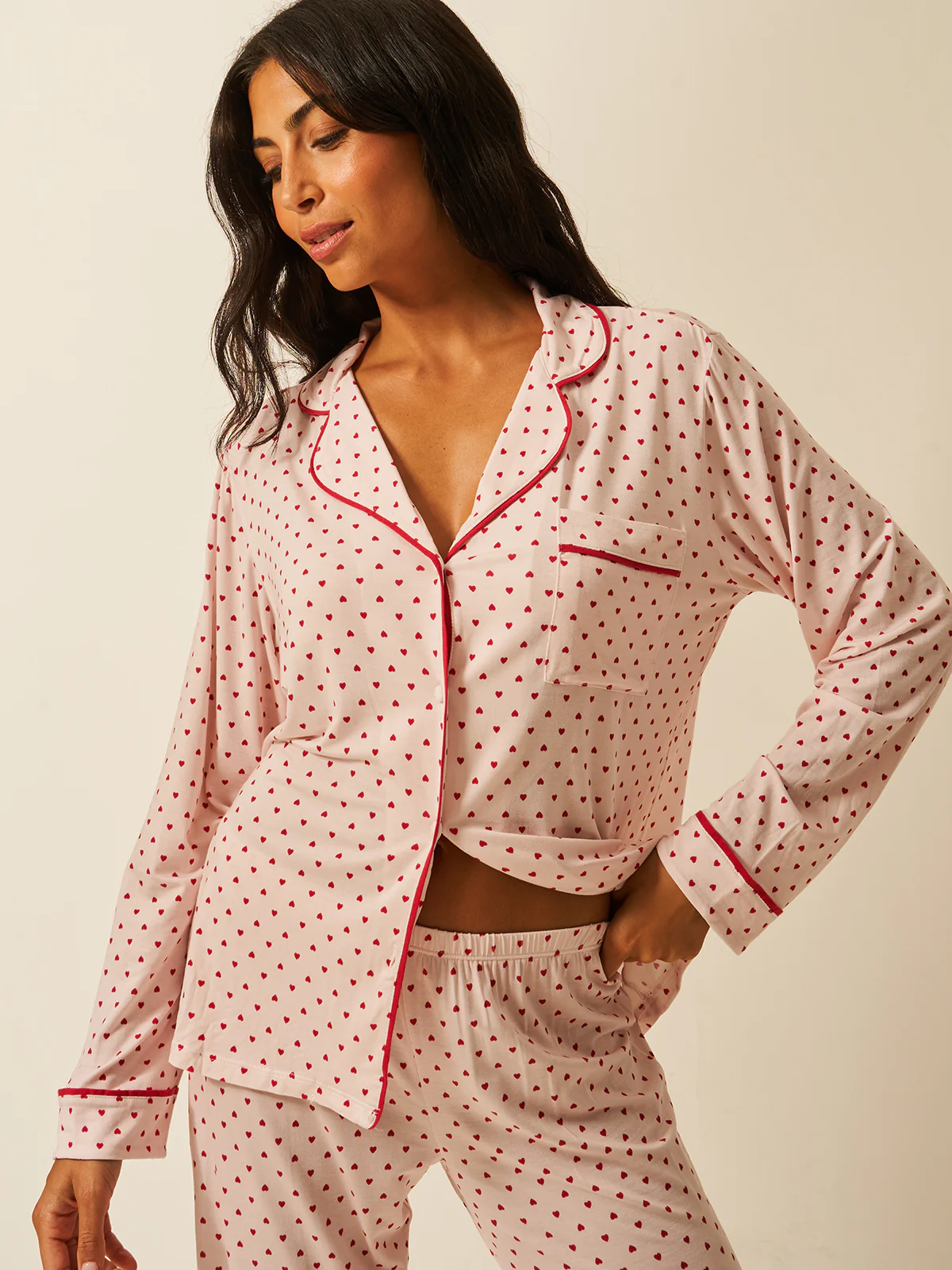 Long Pyjama Set - Mini Heart - Image 4