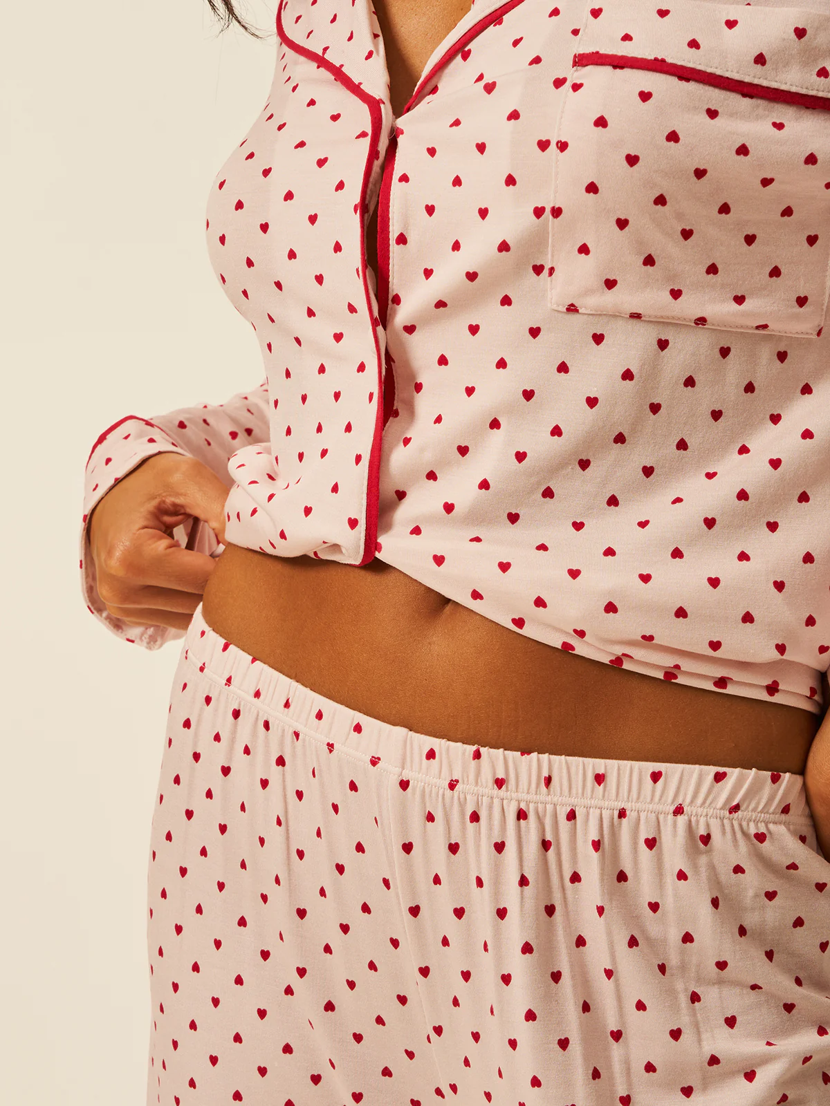 Long Pyjama Set - Mini Heart - Image 5