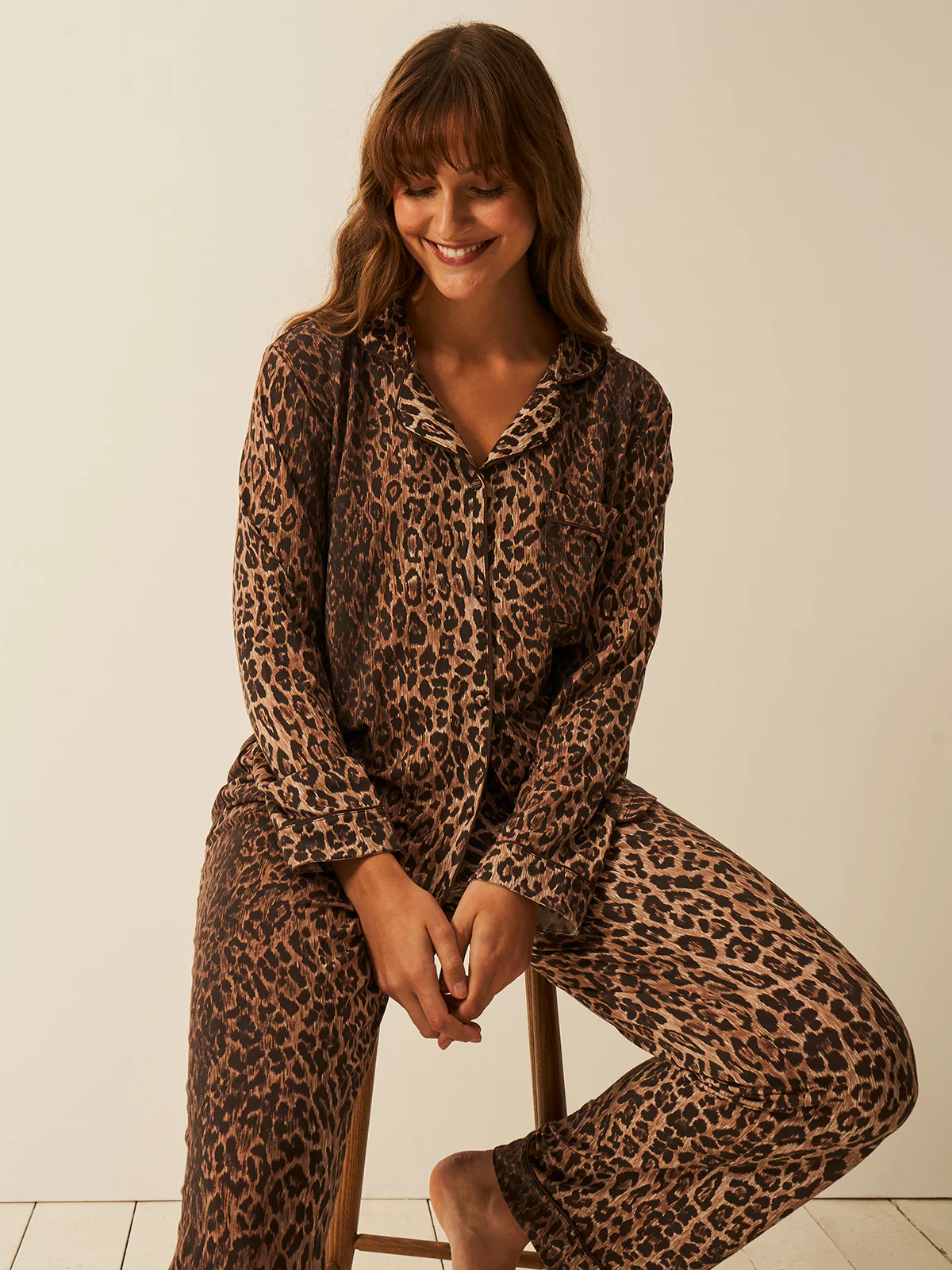 Long Pyjama Set - RIXO Classic Leopard