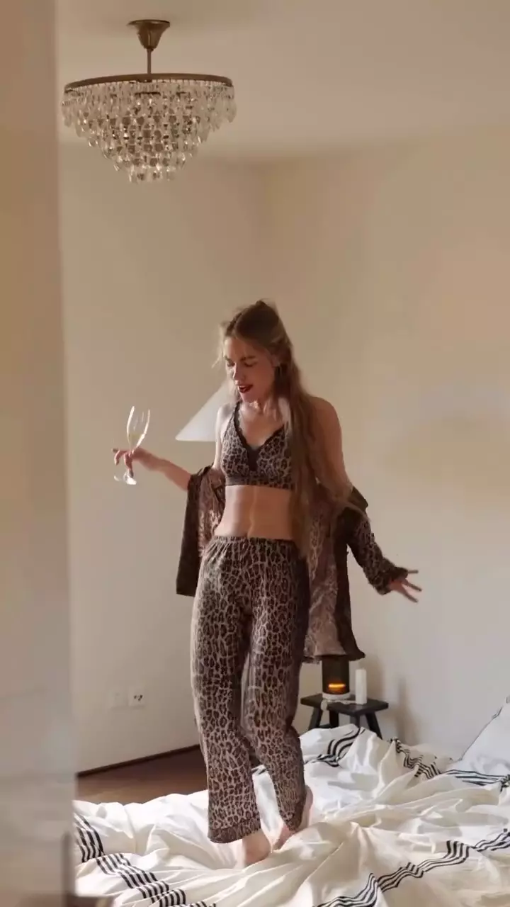 Long Pyjama Set - RIXO Classic Leopard - Image 2