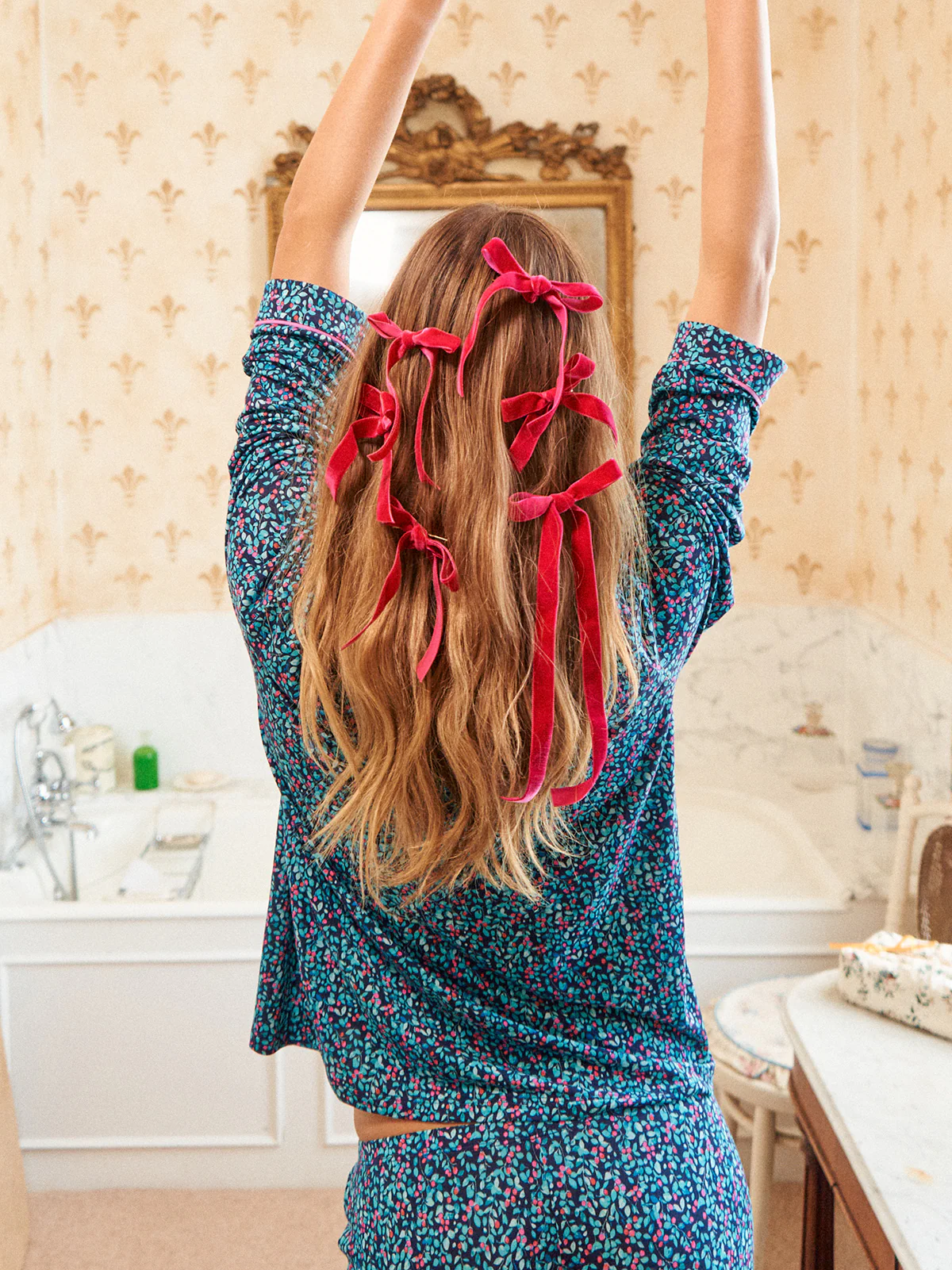 Long Pyjama Set - Winter Berry - Image 8
